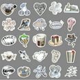 thumbnail image 4 of 100-Pack Silver Aesthetic Stickers, INS-Style Minimal Doodle Waterproof Vinyl Decals for Phone Case, Laptop, Journal, Water Bottle & Luggage, 4 of 6