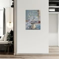 thumbnail image 4 of Farmhouse Bathroom Daisy Floral Wall Art Rustic Purple Flower Pictures Wall Decor Just Believe Butterfly Canvas Prints Painting Modern Home Framed Artwork for Living Room Bedroom Office 12"x16", 4 of 6
