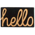 thumbnail image 5 of Fab Habitat Extra Thick Doormat - Handwoven, Durable - Natural Coir - Entryway, Front Door, Porch, Patio - Cursive Hello Dark Blue (18" x 30" Thick), 5 of 8