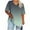 Mint Green, variant on Uaswgudfs Women's Plus Size Gradient Color V-Neck Blouse Tee – Summer Loose-Fit Casual Top with Short Sleeve Resort Everyday