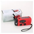 thumbnail image 4 of Multifunctional Solar Hand Crank Radio FM AM WB NOAA Weather Radio USB Charging Emergency LED Flashlight Power Ban ,Handy Bright, 4 of 5