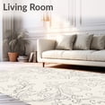 thumbnail image 2 of ODIKA 2x3 Machine Washable Non-Slip Area Rug, Distressed Scroll Ultra Soft Rug, None, 658190, 2 of 7