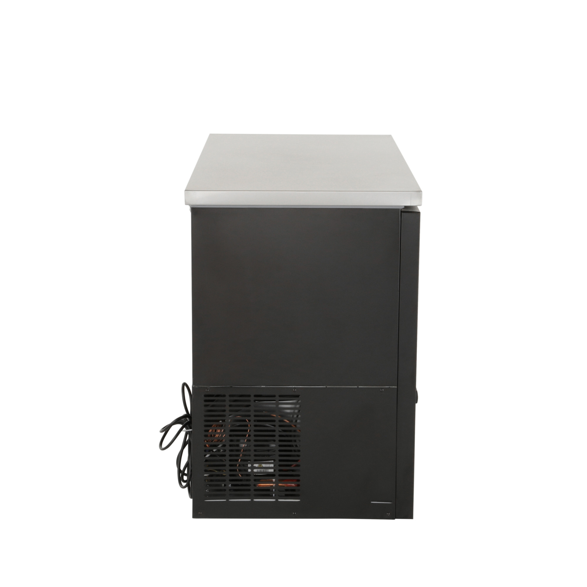 Norpole 12 cu. ft. 2-Door Under Bar Commercial Specialty Refrigerator in Black in Black