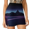 thumbnail image 4 of Highway Skirts Woman Fashion 2024 Pant Skirt Mini Skirts Office Short Skirt Outrun Synthwave Neon Retrowave Vaporwave 80S, 4 of 7