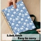 thumbnail image 3 of Cuaderno espiral Elpwk Retro Blue y White Hydrangea Floral, 3 of 6