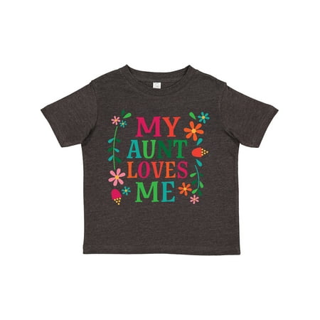 

Inktastic My Aunt Loves Me Niece Gift Toddler Boy or Toddler Girl T-Shirt