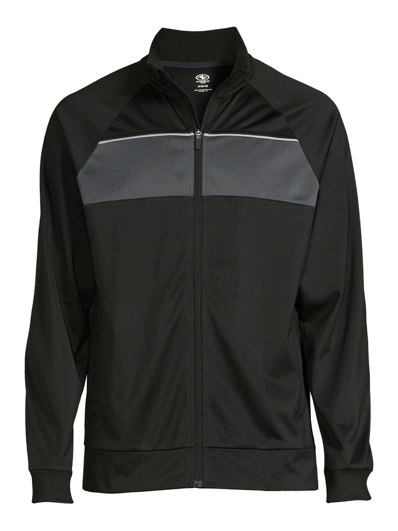 Athletic Works Men's and Big Men's Track Jacket, Sizes up to