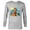 Athletic Heather, variant on Ice Age Manfred Diego Sid and Scrat Cutout Mountains - Long Sleeve T-Shirt for Men - Customized-White