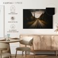 thumbnail image 5 of Elephant Stock Train Track To Denali Wall Art - Horizontal Canvas Wall Art - Living Room Wall Decor - Architecture Canvas - Brown And Silver Decor - 12" x 8", 5 of 8