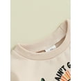 thumbnail image 5 of Bagilaanoe Newborn Baby Girl Oversized Romper Sweatshirt Long Sleeve Bodysuits Letter Print Pullover 3M 6M 12M 18M Infant Casual Tee Tops, 5 of 9