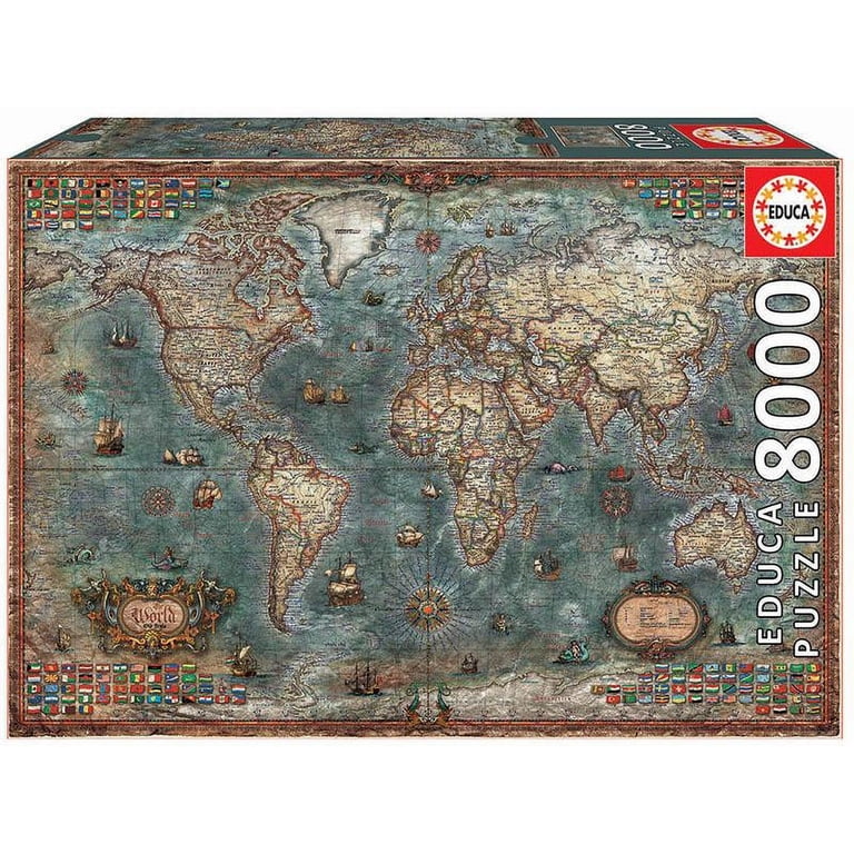 Educa Historical World Map 8000 Piece Jigsaw Puzzle - Walmart.com