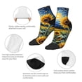 thumbnail image 5 of Rocae Starry Sky Sunflower for Premium Adult Socks,Comfortable, Breathable, and Durable Socks, Perfect for Everyday Wear, 5 of 7