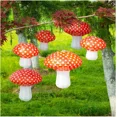 thumbnail image 3 of 3D Mushroom Strawberry Paper Lantern For Birthday Party Christmas Decoration Parachute Shape, 3 of 6