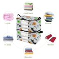 thumbnail image 4 of Foldable Clothes Storage Bags Clothes Organizer Bin with Clear Windows for Clothes Bedding Halloween-themed Decorations, 4 of 6
