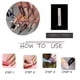 thumbnail image 5 of Uñas postizas largas de aguja, negras con efecto degradado y diamantes de imitación, 24 unidades, acrílicas, para pegar, estilo gótico., 5 of 5