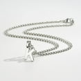 thumbnail image 2 of Apsvo 2pcs Men Chain Necklaces,18 Inch Herringbone Link Chain and 20 Inch Cuba Link Chain,Silver A-Z Initial Necklace,Layered Stainless Steel Letter Pendant Necklace Jewelry Gift for Men, 2 of 6