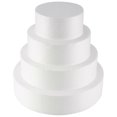 thumbnail image 2 of 4 Pack Foam Cake Dummy for Decorating and Wedding Display,Sculpture,Modeling DIY Arts,Kids Class,Flo, 2 of 5