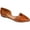 Brown, variant on COLLECTION Womens Purple Lizard Print D'orsay Cushioned Braely Pointed Toe Slip On Flats 10 M