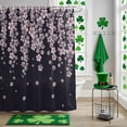 thumbnail image 5 of Shower Curtain, Spring Pink Cherry Blossoms Flower Waterproof Shower Curtain Set with Hooks for Bathroom Showers,Stalls and Bathtubs,60x72In Blossom Floral on Black, 5 of 9