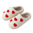 thumbnail image 3 of YAYUBA Slippers for Women Ladies Fashion Winter Insulation Closed Toe Flat Bottom Soft Slippers Valentines Day Gifts for Her, 3 of 9