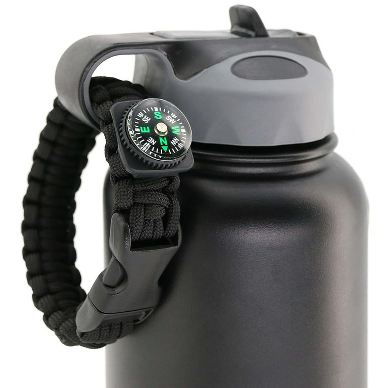 Straw Lid, Paracord Handle for Hydro Flask Bottles
