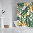 thumbnail image 3 of Jungle Leaves Beach Vacation Shower Curtain 84" x 72" Machine Washable Quick Dry Bathroom Drapes, 3 of 5