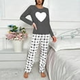 thumbnail image 1 of TaTaai Long Sleeved Printed Pajama Set, Women's Fashionable High Waist Loose Pants Suit, Soft Breathable Outfit, Spring Summer Casual Home Daily Wear, Hang Line Dry Gift, 1 of 5