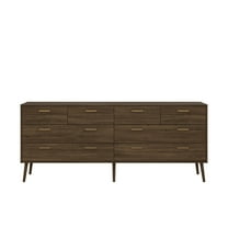 Tvilum Tone 8 Drawer Double Dresser for Adults, Mocha Oak