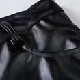 thumbnail image 6 of Men's Casual Pants Mens Sim Fitting Glossy Leather PantsTrendy Solid Color Performance Clothes Straight Leg Pants Black 2XL, 6 of 7