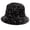 Black, variant on Dazzling Color Sequins Bucket Hat Multicolor Foldable Wide Brim Hat Cool Cap