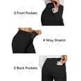 thumbnail image 6 of G4Free Fleece Lined Pants for Women Yoga Pants with Pockets Flare Leggings High Waisted Bootcut Dress Winter Work Slacks, 6 of 7
