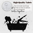 thumbnail image 3 of Get Naked Bath Shower Curtain Set Funny Quotes Girl Beauty Black and White Shower Curtains Home Decorative Waterproof Polyester Fabric Bathroom Curtain with Hooks 72x72 Inch, 3 of 6