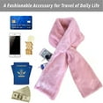 thumbnail image 2 of Infinity Scarf Women Faux Fur Pull Through Scarf with Hidden Zipper Pocket Winter Travel Scarves for Hands Free Storage Keys Phone, 2 of 6