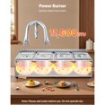 thumbnail image 3 of KFFKFF 4-Pan Commercial Propane Steam Table, Stainless Steel Food Warmer with Adjustable Heat and Drain Valve, Ideal for Outdoor Events, Restaurants, and Camping, 3 of 9