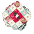 thumbnail image 2 of Caroline's Treasures CK5258FC Belted Galloway Cow Love Foam Coaster Set of 4, Red, 3 1/2 x 3 1/2, multicolor, 2 of 4