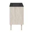thumbnail image 5 of Bron 24" Freestanding Bathroom Vanity in White Oak with Black 3-Hole Centerset Sink Top, 5 of 7