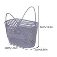 thumbnail image 4 of LEFXSMR Handheld Shower Basket, Reinforced Shower Caddy Portable for Toiletries, Bathroom Caddy for Dorm Gym Beach Swim Camping, Purple, 4 of 7