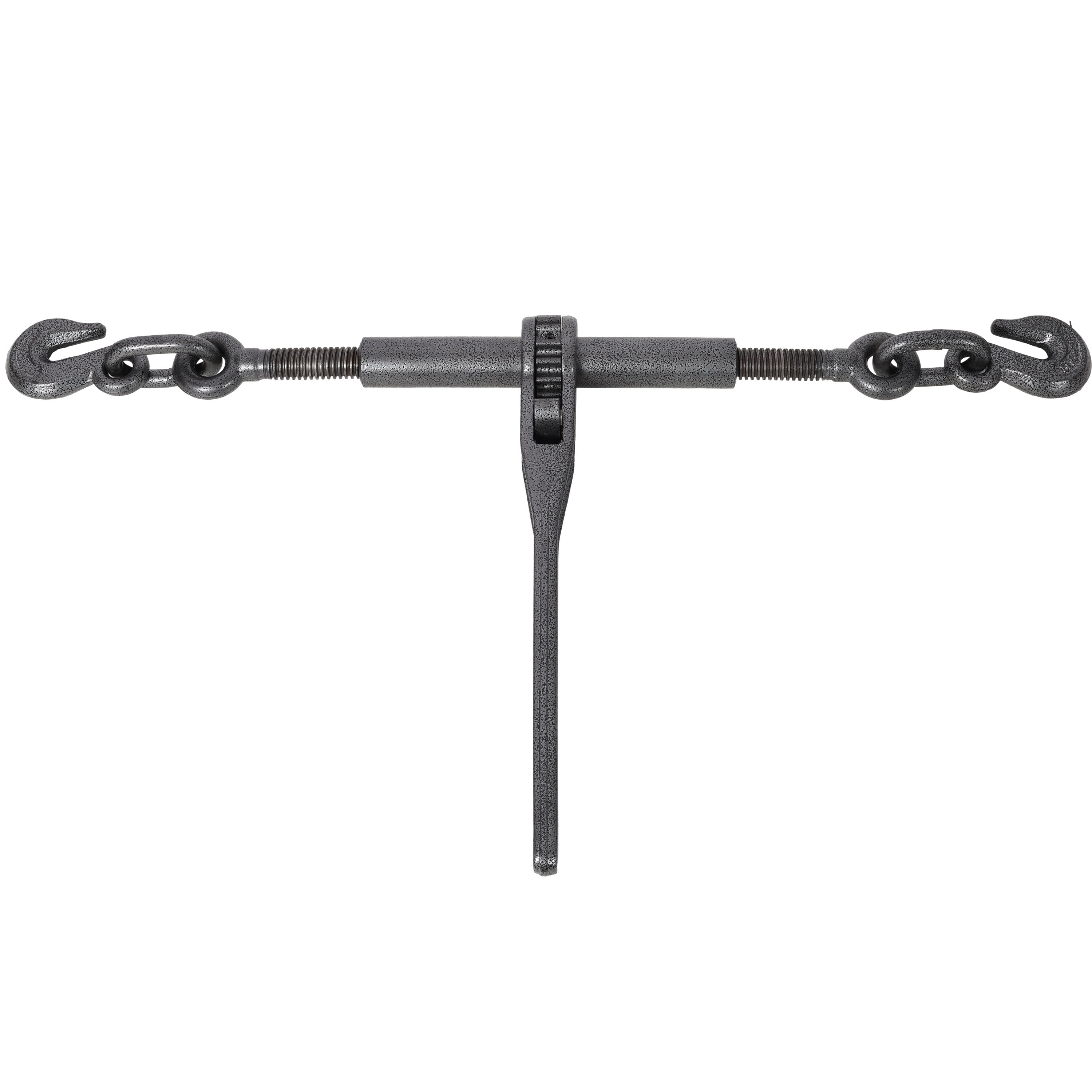 , Heavy duty 3/8" - 1/2" Ratchet Binders, 9200lbs Working Load breaking, G70 Hooks Adjustable Length, 4-Pack, Black Hammertone color, Black ,Steel ,
