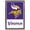 Black Framed Version, variant on NFL Minnesota Vikings - Logo 21 Wall Poster, 22.375" x 34", Framed