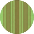 thumbnail image 1 of Ahgly Company Machine Washable Indoor Round Transitional Dark Yellow Green Area Rugs, 6' Round, 1 of 7
