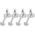 thumbnail image 1 of IFANLANDOR 4Pcs Silver Zinc Alloy Trolley Token Keyring For Rounded Shopping Trolley Token And Adults, 1 of 8