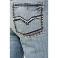 thumbnail image 3 of Moonshine Spirit Men's Whiskey Wash Decker Slim Straight Stretch Denim Jeans - MSFA23J18 40W x 34L  US, 3 of 4