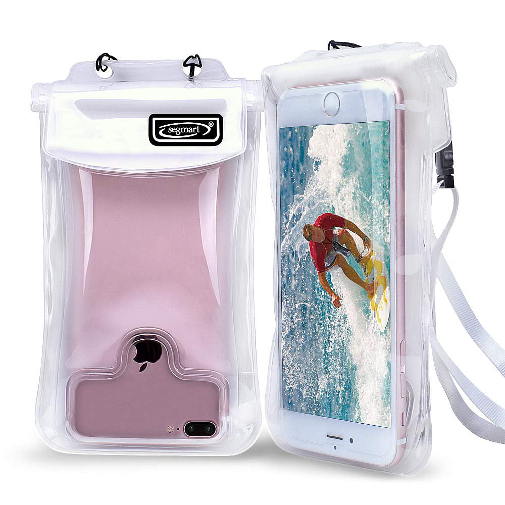 Large Zipper Waterproof Hiking Phone Pouch Case Smart Phone Dry Bag Cover 