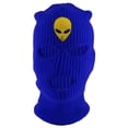 thumbnail image 1 of Gravity Threads Alien Head 3-Hole Ski Mask - Royal, 1 of 2