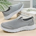 thumbnail image 6 of CAICJ98 Mens Shoes Slip On Casual Shoes Lightweight Walking Shoes Breathable Mesh Anti-Slip Running Shoes for Men Light Gray,9, 6 of 7