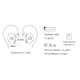 thumbnail image 2 of Seitruly Auriculares con cable Auriculares dinámicos de 3,5 mm Auriculares para correr Teléfono inteligente Auriculares manos libres Oficina Conducción Type2 NO2, 2 of 6