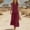 01 Wine, variant on YueHuiYing Women's Casual Summer Dress Sleeveless V Neck Button Beach Sundress Tiered Ruffle Flows Skirt Midi Dresses