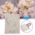 thumbnail image 4 of 20pcs Linen Drawstring Pouch Flower Pattern Multi Purpose Bag Gift Storage Bag, 4 of 4