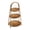 L, variant on mdesiwst Rattan Serving Stand Multi-Layer Serving Tray for Cookies Cupcakes Brownies Pastries Vegetables Durable Plastic Elegant Home Decor Snack Platter