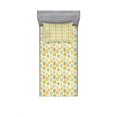 thumbnail image 2 of Ambesonne Forest Fitted Sheet & Pillow Sham Set, Trees Hearts and Flowers, Full, Multicolor, 2 of 3